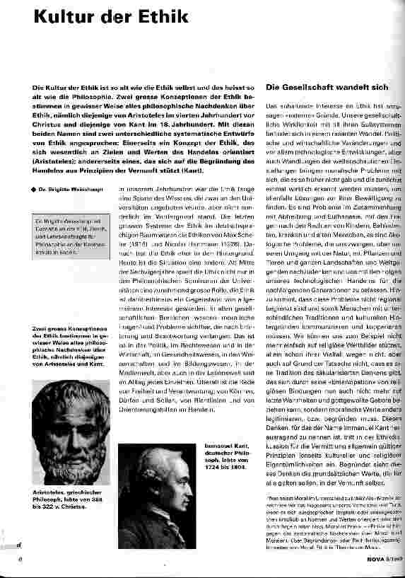 Vorschauseite 1: Kultur der Ethik