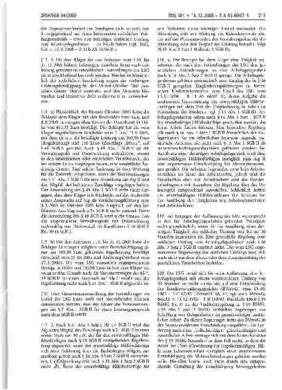 Vorschauseite 3: Arbeitsgelegenheit; Eingliederungsleistung; erwerbsfähiger Hilfebedürftiger; Leistungsfähigkeit; gesetzliche Regelung; zeitlicher Umfang der Arbeitsgelegenheit