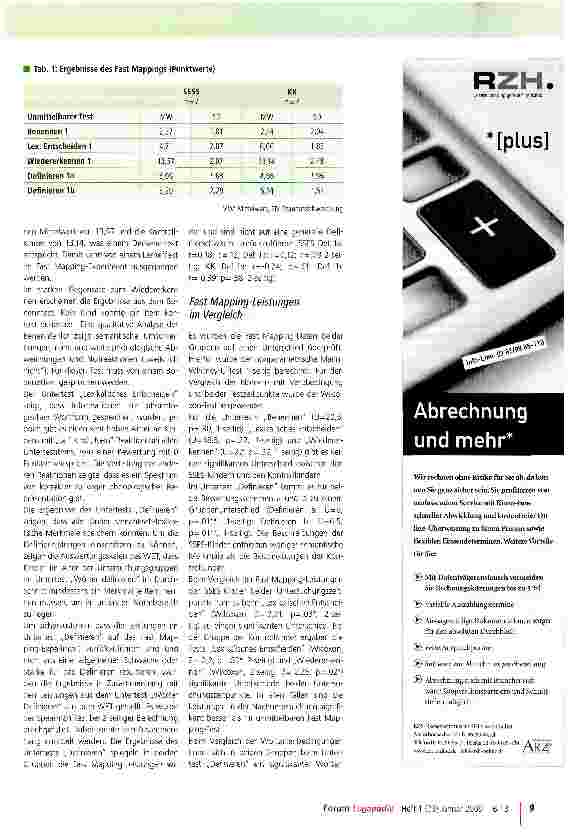 Vorschauseite 4: Fast Mapping-Leistungen bei Kindern mit einer semantisch-lexikalischen Störung im Rahmen einer SSES