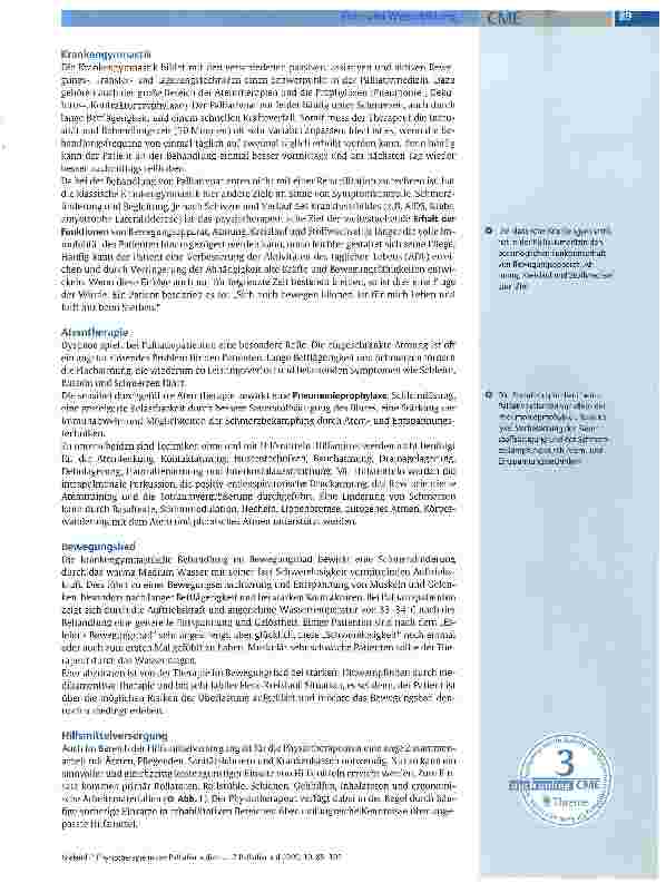 Vorschauseite 3: Physiotherapie in der Palliativmedizin