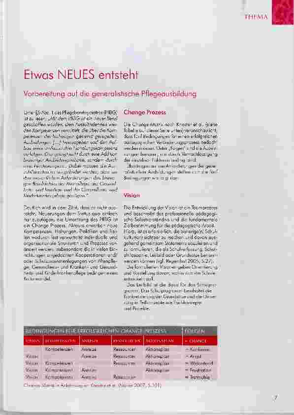 Vorschauseite 1: Etwas NEUES entsteht