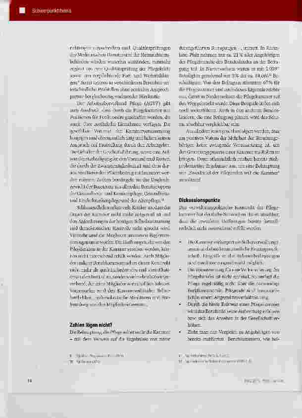 Vorschauseite 3: Die Pflegekammer lästiges Übel oder Professionalisierung der Pflege?