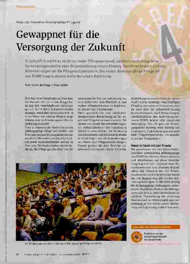 Vorschauseite 1: Gewappnet für die Versorgung der Zukunft