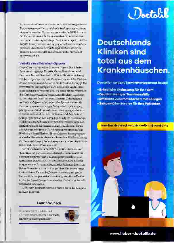 Vorschauseite 2: Behandlungen besser koordinieren
