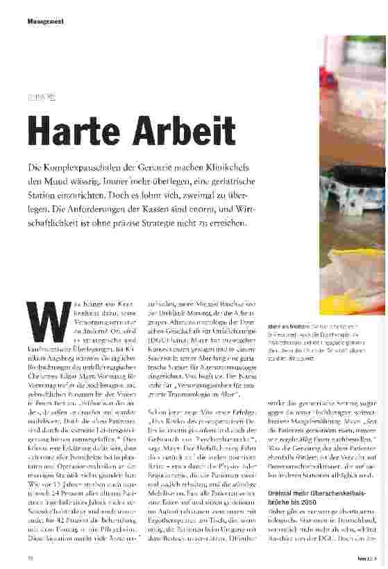 Vorschauseite 1: Harte Arbeit