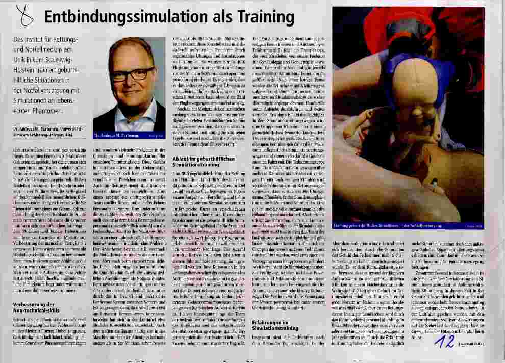 Vorschauseite 1: Entbindungssimulation als Training