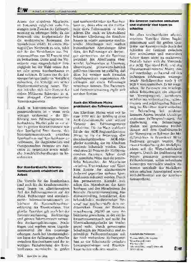 Vorschauseite 2: Der Fallmanager überwindet Barrieren Fallmanagement à la Helvetien, Voroder Wunschbild
