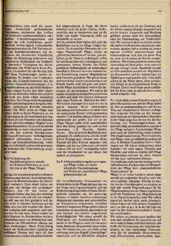 Vorschauseite 2: Die Perspektiven in der Krankenpflege für die 90er Jahre