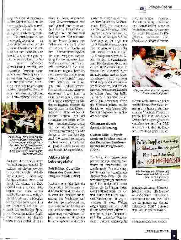 Vorschauseite 2: 12. Mai - Tag der Pflege Berufe fürs Leben - Anspruch und Realität