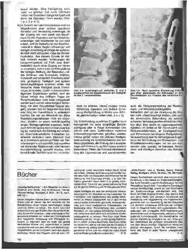 Vorschauseite 3: Die Rehabilitation traumatisch Querschnittgelähmter 4. Folge: Über die operative Behandlung v. Wirbelsäulenverletzungen