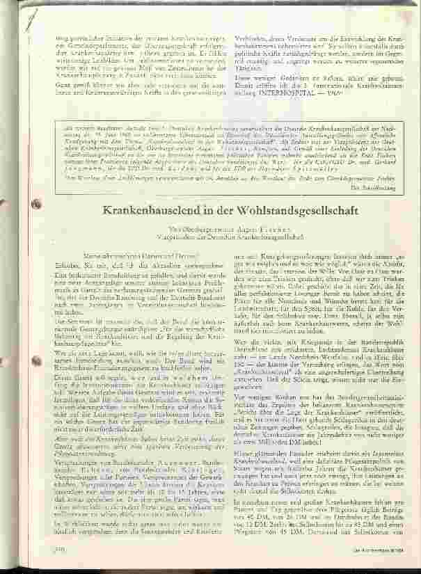 Vorschauseite 1: Krankenhauselend in der Wohlstandsgesellschaft