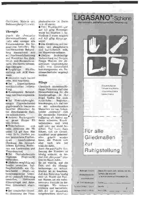 Vorschauseite 3: Chronische Niereninsuffizienz - ein pflegerisches Problem