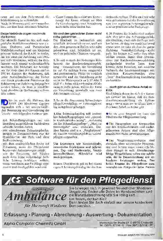 Vorschauseite 2: Die unendliche Geschichte Wo stehen die Verhandlungen zur Bundesrahmenempfehlung nach § 132 a SGB V?