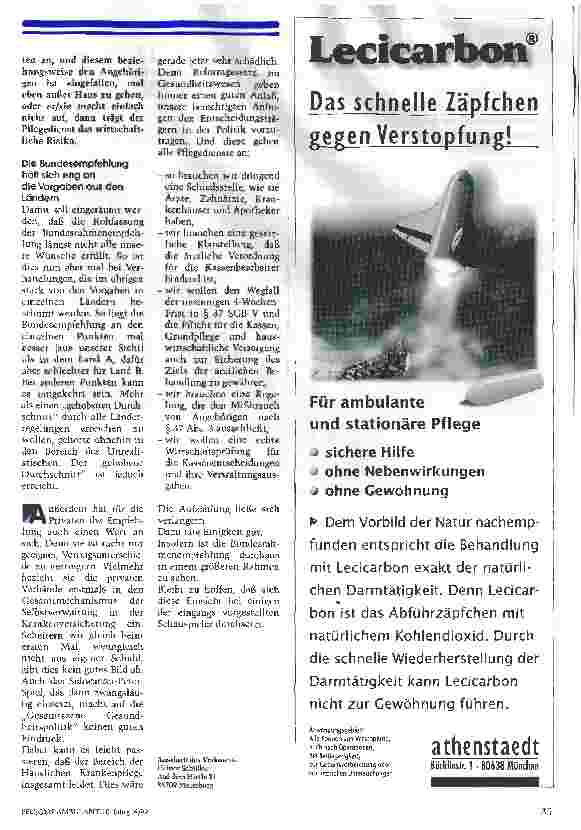 Vorschauseite 3: Die unendliche Geschichte Wo stehen die Verhandlungen zur Bundesrahmenempfehlung nach § 132 a SGB V?