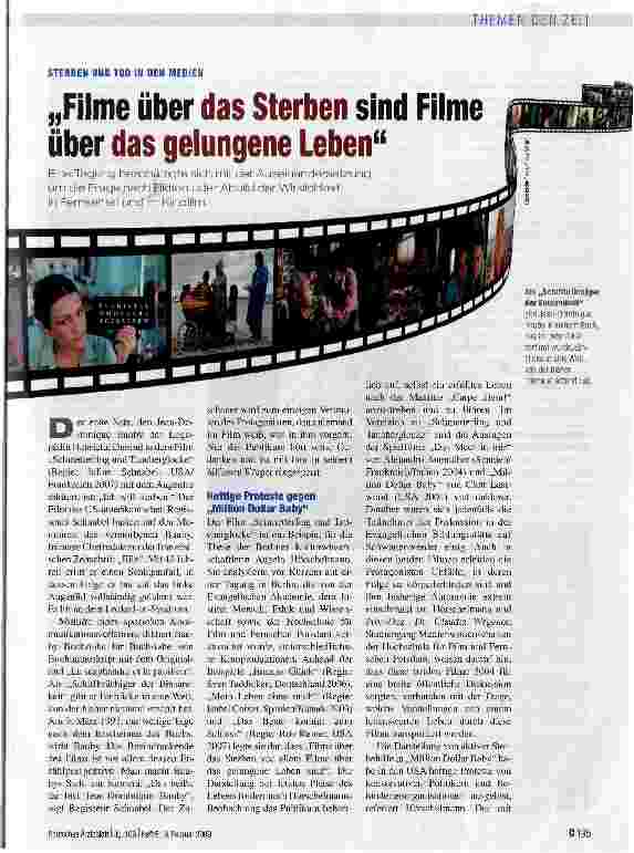 Vorschauseite 1: „Filme über das Sterben sind Filme über das gelungene Leben