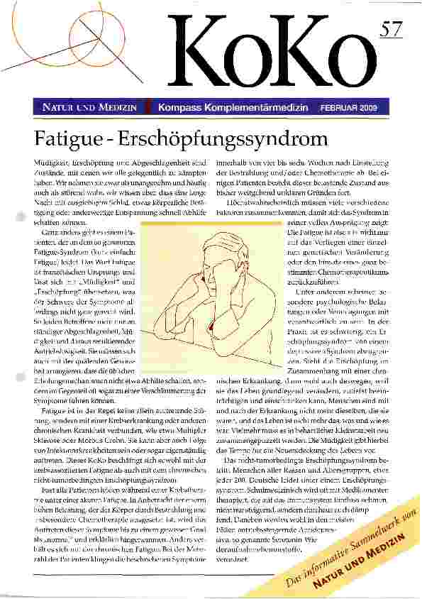 Vorschauseite 1: Fatigue - Erschöpfungssyndrom
