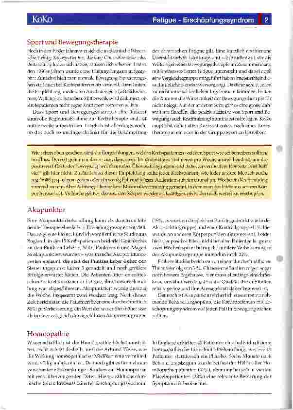 Vorschauseite 2: Fatigue - Erschöpfungssyndrom