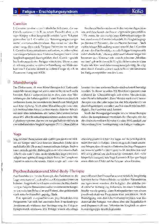 Vorschauseite 3: Fatigue - Erschöpfungssyndrom