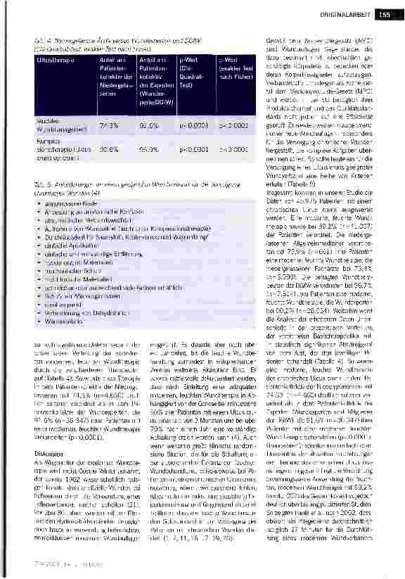 Vorschauseite 4: Resultate einer Befragung über die Durchführung einer Kompressionstherapie und Behandlung mit moderner feuchter Wundtherapie bei 45.975 Patienten mit einem chronischen Ulcus cruris