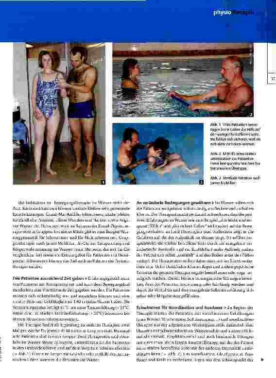 Vorschauseite 2: Schwimmtraining in der Neuroreha