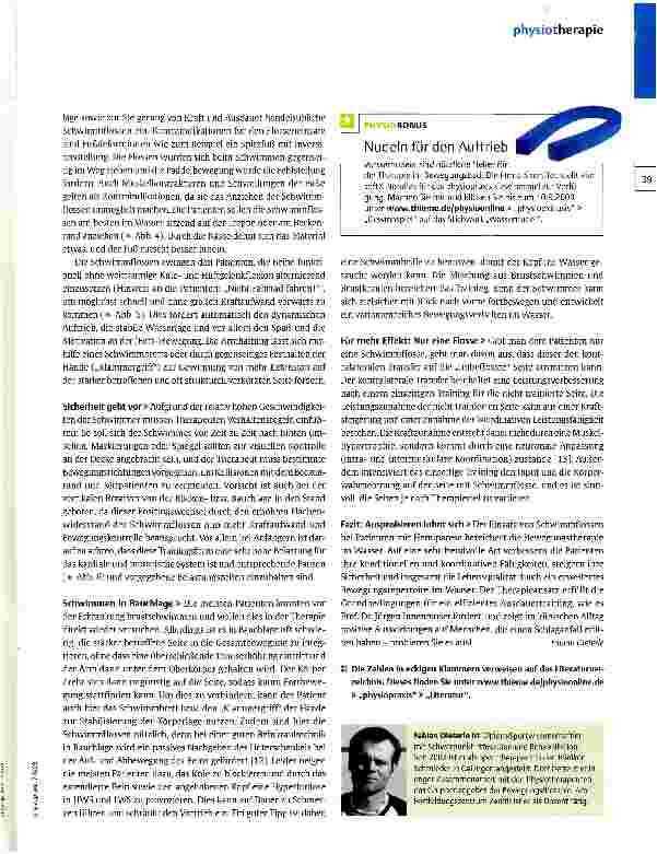 Vorschauseite 4: Schwimmtraining in der Neuroreha