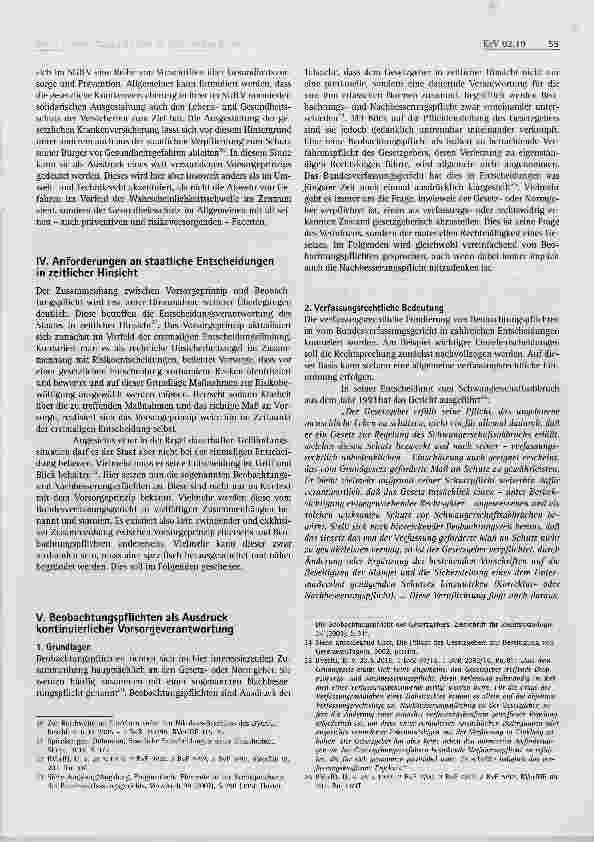 Vorschauseite 3: Beobachtungspflichten im öffentlichen Recht als Ausdruck des Vorsorgeprinzips