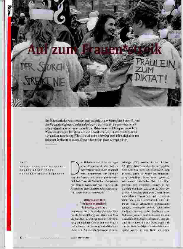 Vorschauseite 1: Auf zum Frauenstreik