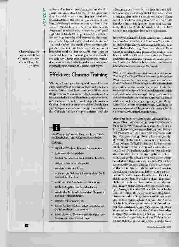 Vorschauseite 2: Chasmo-Training