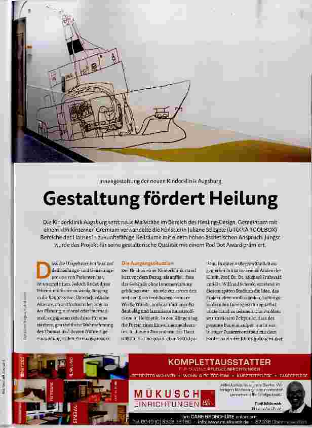 Vorschauseite 1: Gestaltung fördert Heilung