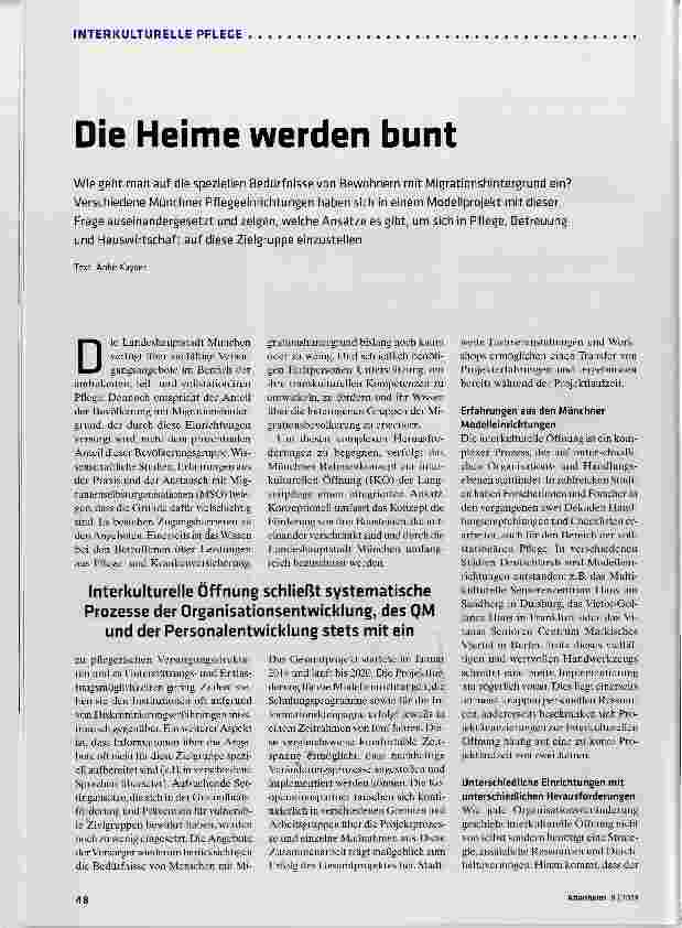 Vorschauseite 1: Die Heime werden bunt