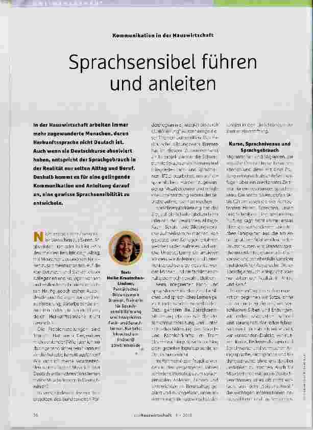 Vorschauseite 1: Sprachsensibel führen und anleiten