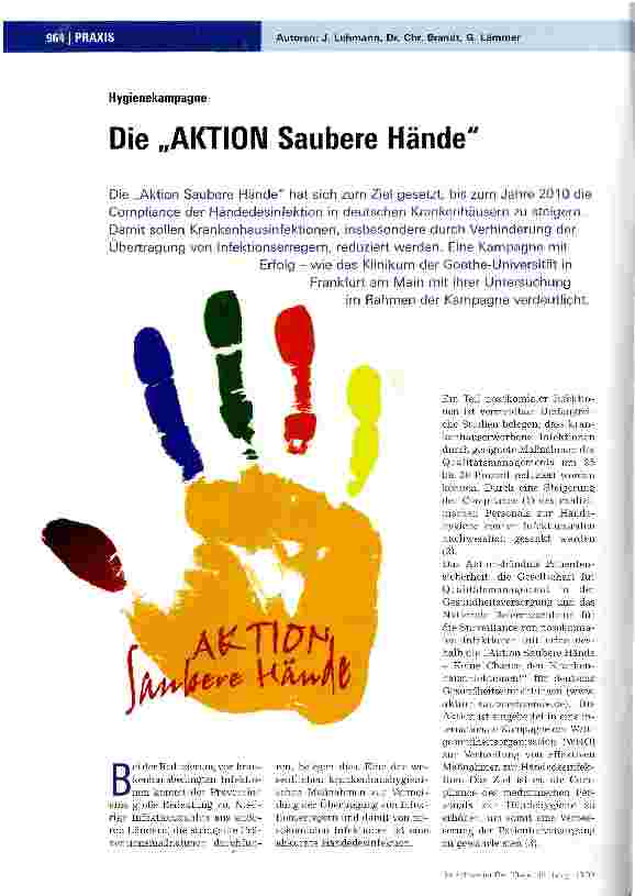 Vorschauseite 1: Die AKTION Saubere Hände