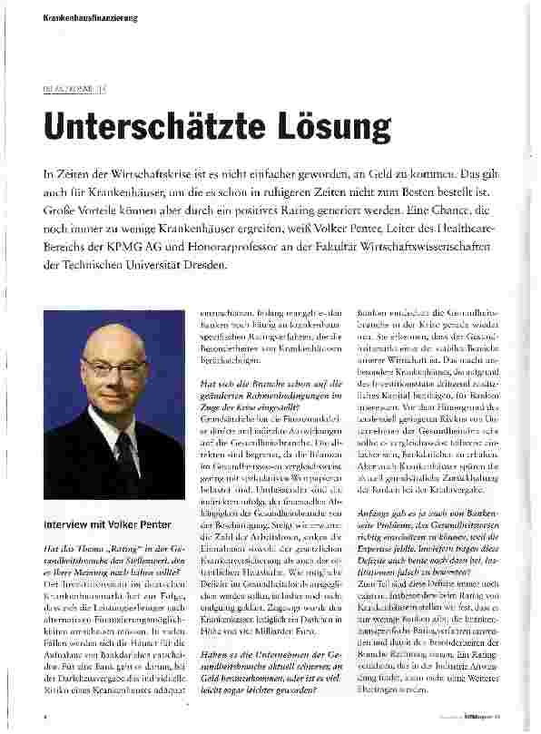 Vorschauseite 1: Unterschätzte Lösung