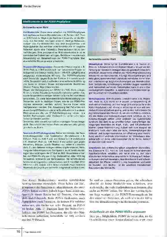 Vorschauseite 3: Strategien gegen PONV