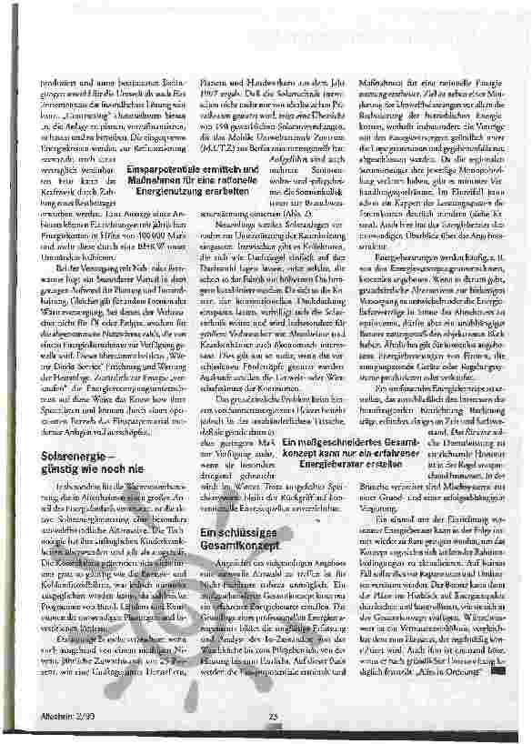 Vorschauseite 4: Gutes Klima - drinnen und draußen Maßnahmen zur Energieeinsparung