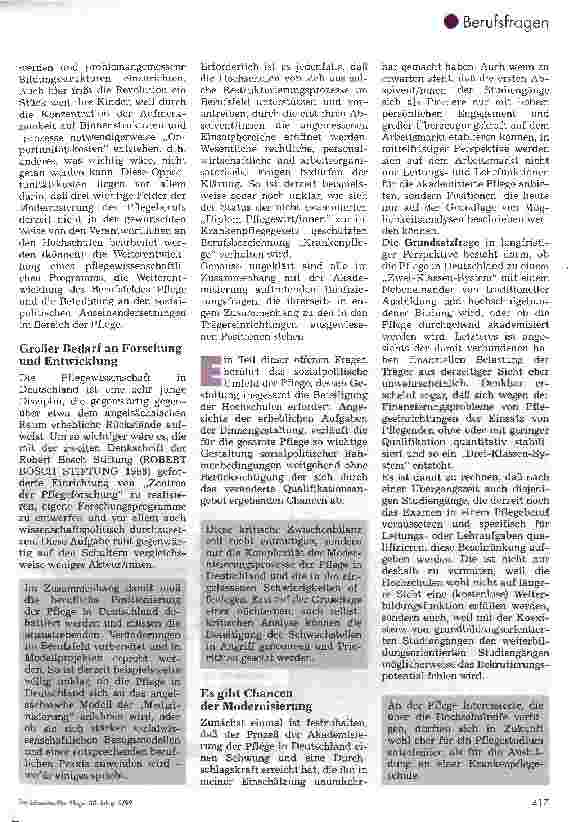 Vorschauseite 2: Die Akademisierung der Pflege