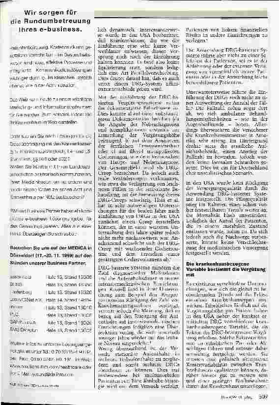 Vorschauseite 3: Welchen Krankenhäusern nutzen die Diagnosis-Related Groups?