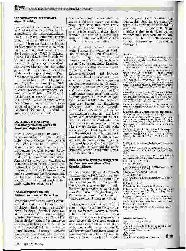 Vorschauseite 4: Welchen Krankenhäusern nutzen die Diagnosis-Related Groups?