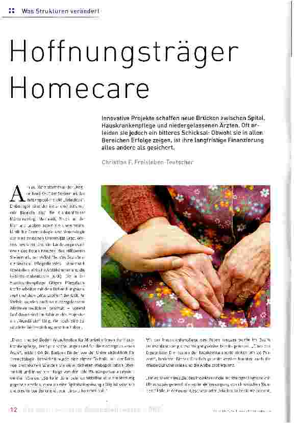 Vorschauseite 1: Hoffnungsträger Homecare