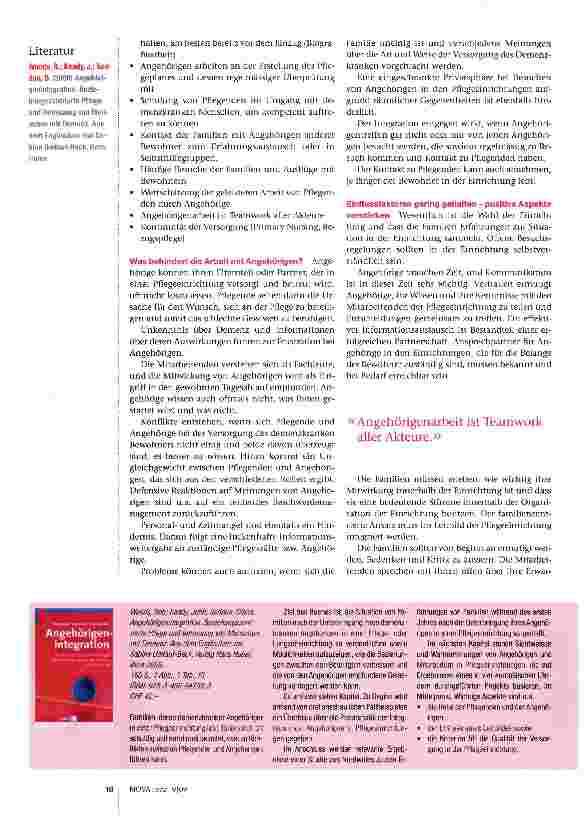 Vorschauseite 2: Angehörigenintegration