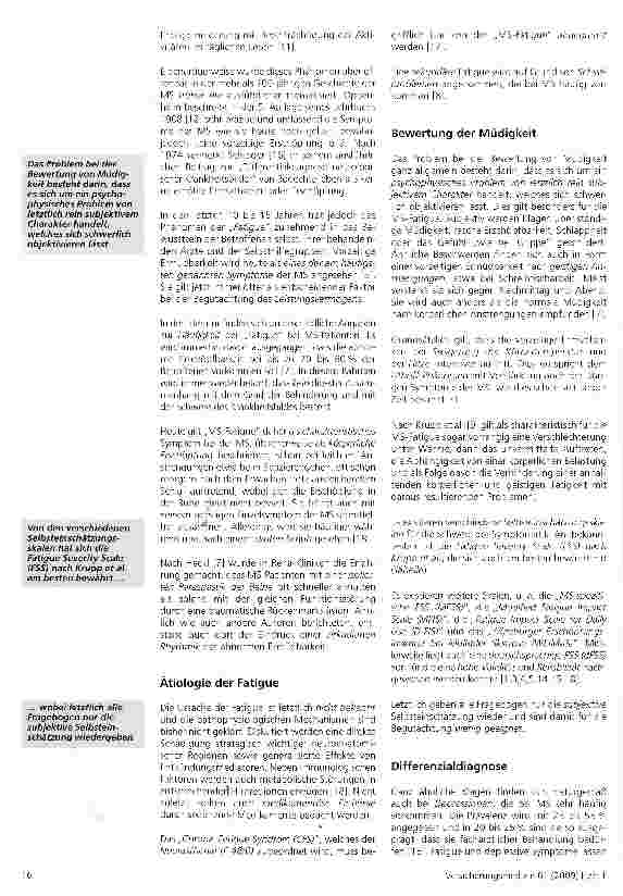 Vorschauseite 2: Die Begutachtung der MS-Fatigue