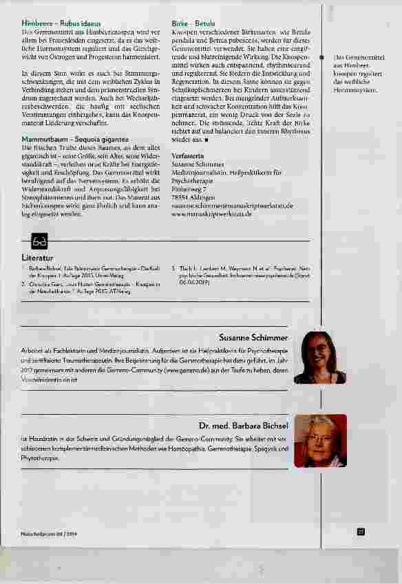 Vorschauseite 3: Gemmotherapie für die Seele