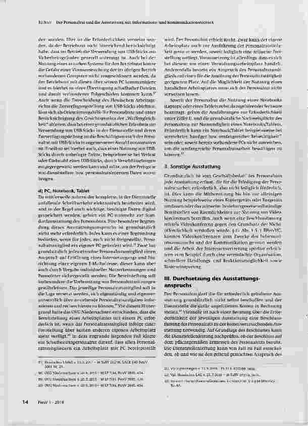 Vorschauseite 6: Der Personalrat und die Ausstattung mit Informationsund Kommunikationstechnik