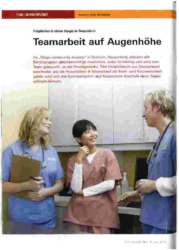 Vorschauseite 1: Teamarbeit auf Augenhöhe