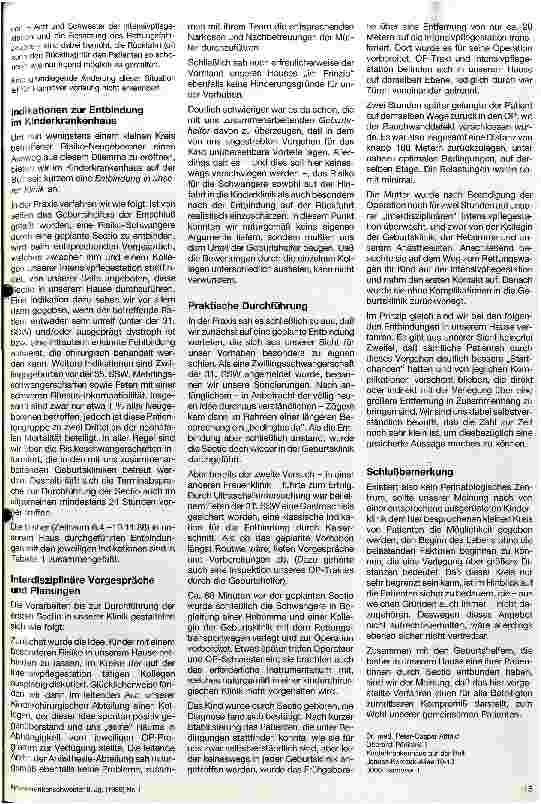 Vorschauseite 2: Geburtsort Kinderkrankenhaus?