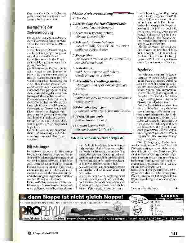 Vorschauseite 5: Weiterentwicklung durch Zielvereinbarungen: Die Richtung wird festgelegt, nicht der konkrete Weg