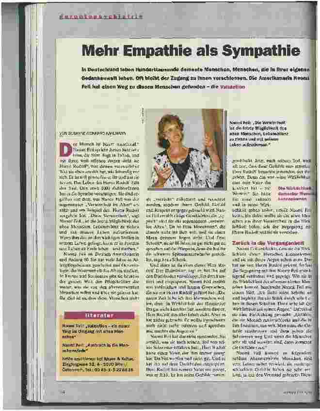 Vorschauseite 1: Mehr Empathie als Sympathie