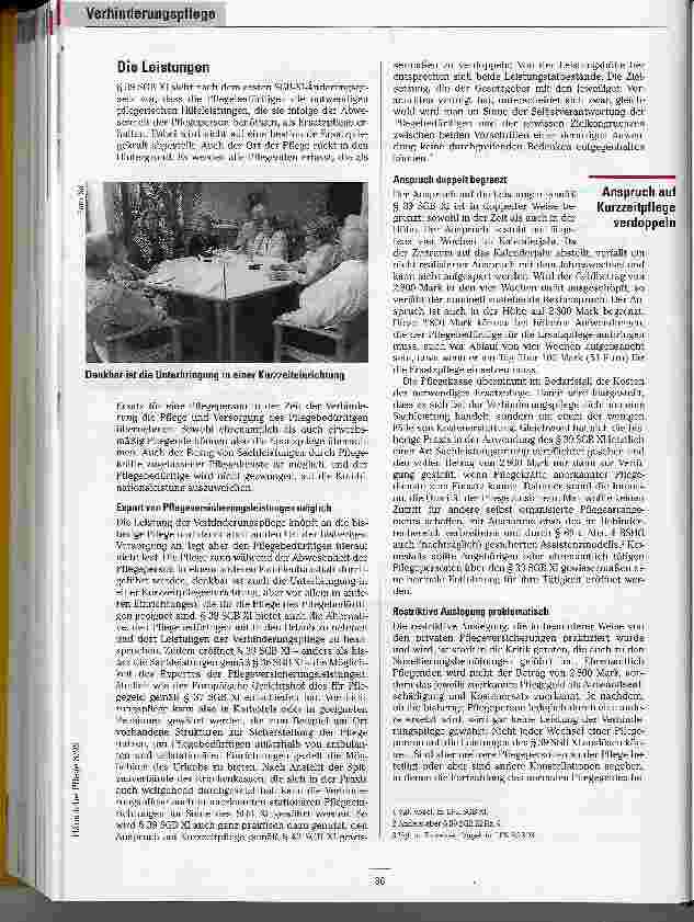 Vorschauseite 2: Verhinderungspflege gemäß § 39 SGB XI