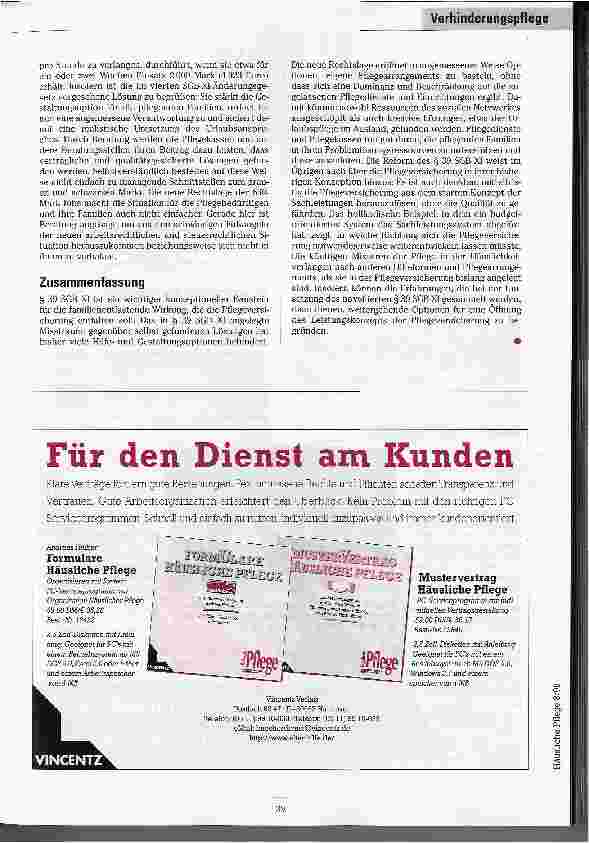 Vorschauseite 5: Verhinderungspflege gemäß § 39 SGB XI