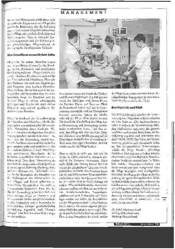 Vorschauseite 2: Macht und Hilflosigkeit Moralische Ansprüche und berufliche Praxis in der Pflege/1. Teil